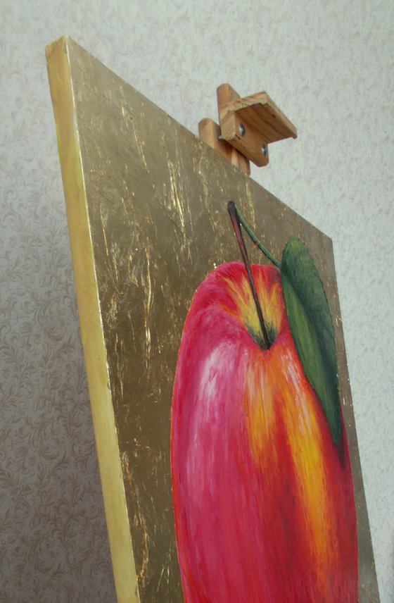 “Red Apple in the Gold of the Sun”