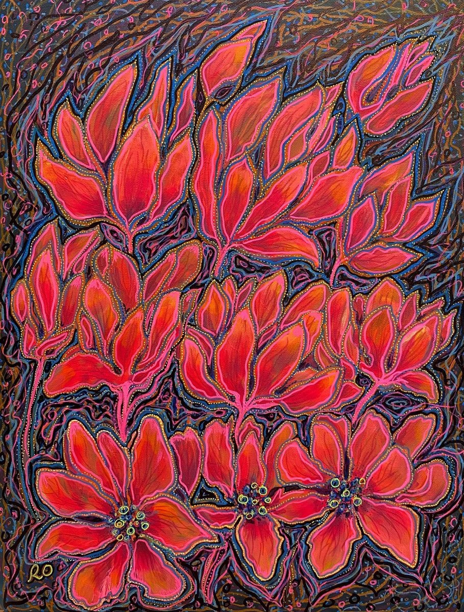  Spirit Flowers By Olga Rokhmanyuk | Roartus, 18 X 24, Artwork For Sale On Artfinder
