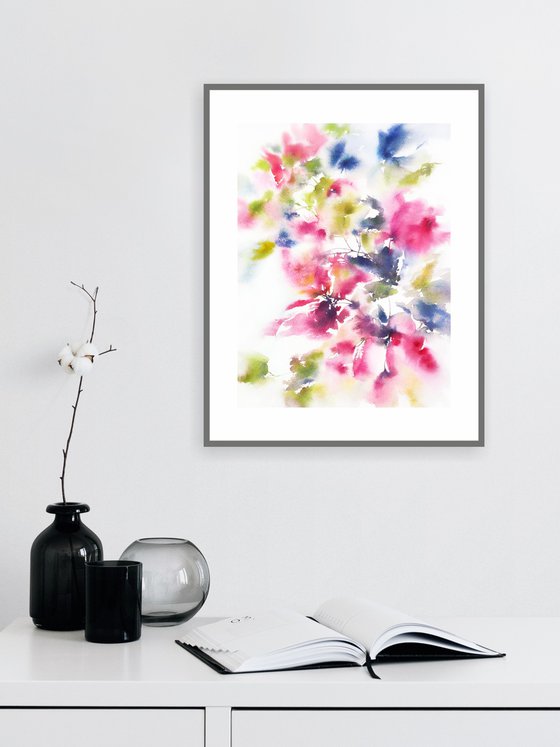 Pink flowers bouquet