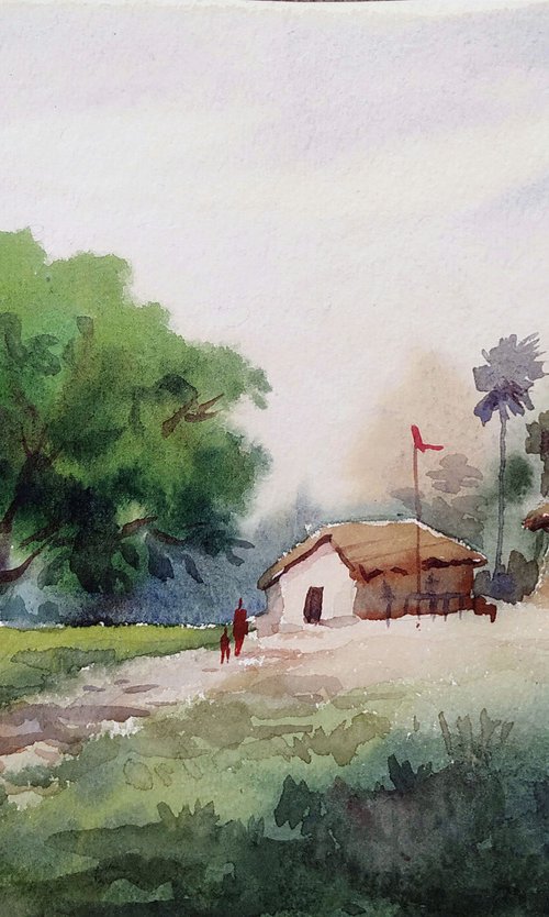 Rural Village by Samiran Sarkar