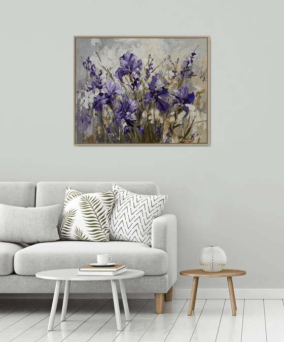 Lavender Breeze of irises.