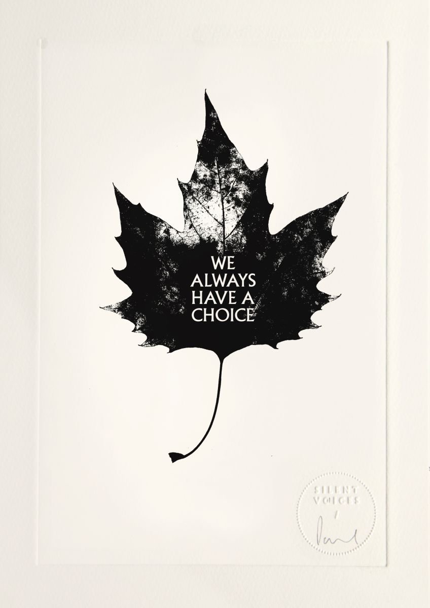 We Always Have A Choice - limited edition etching by Paul West