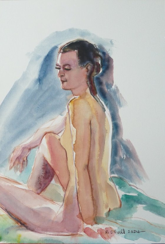 Seated female nude