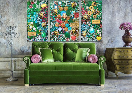 Neoflora. Virtual blooming in Minecraft style