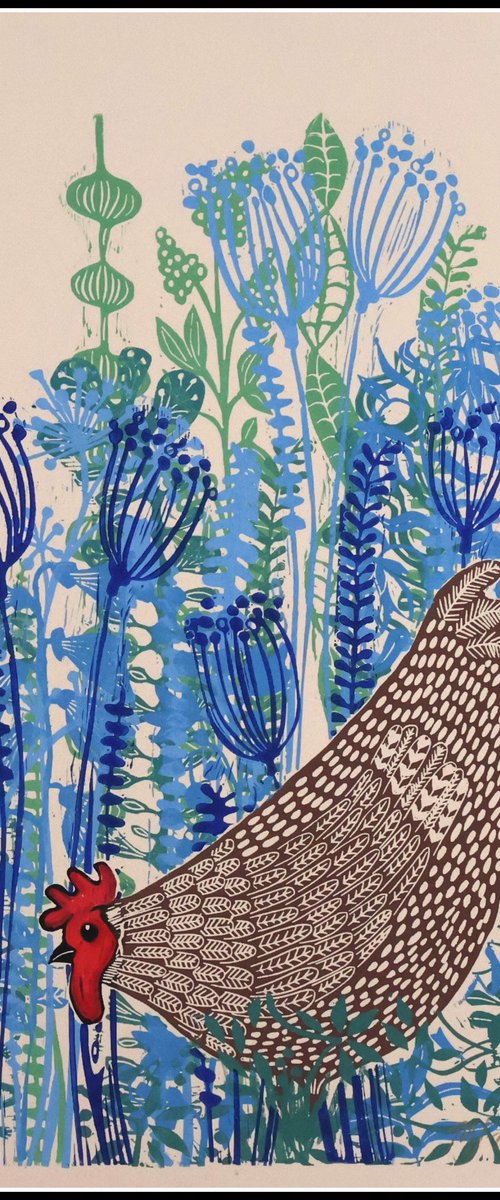 A small brown hen by Mariann Johansen-Ellis