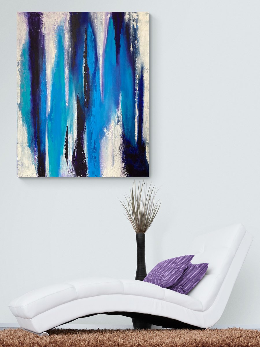 Strangers - Abstract - Large Size - Canvas - Read to Hang Up by Alessandra Viola