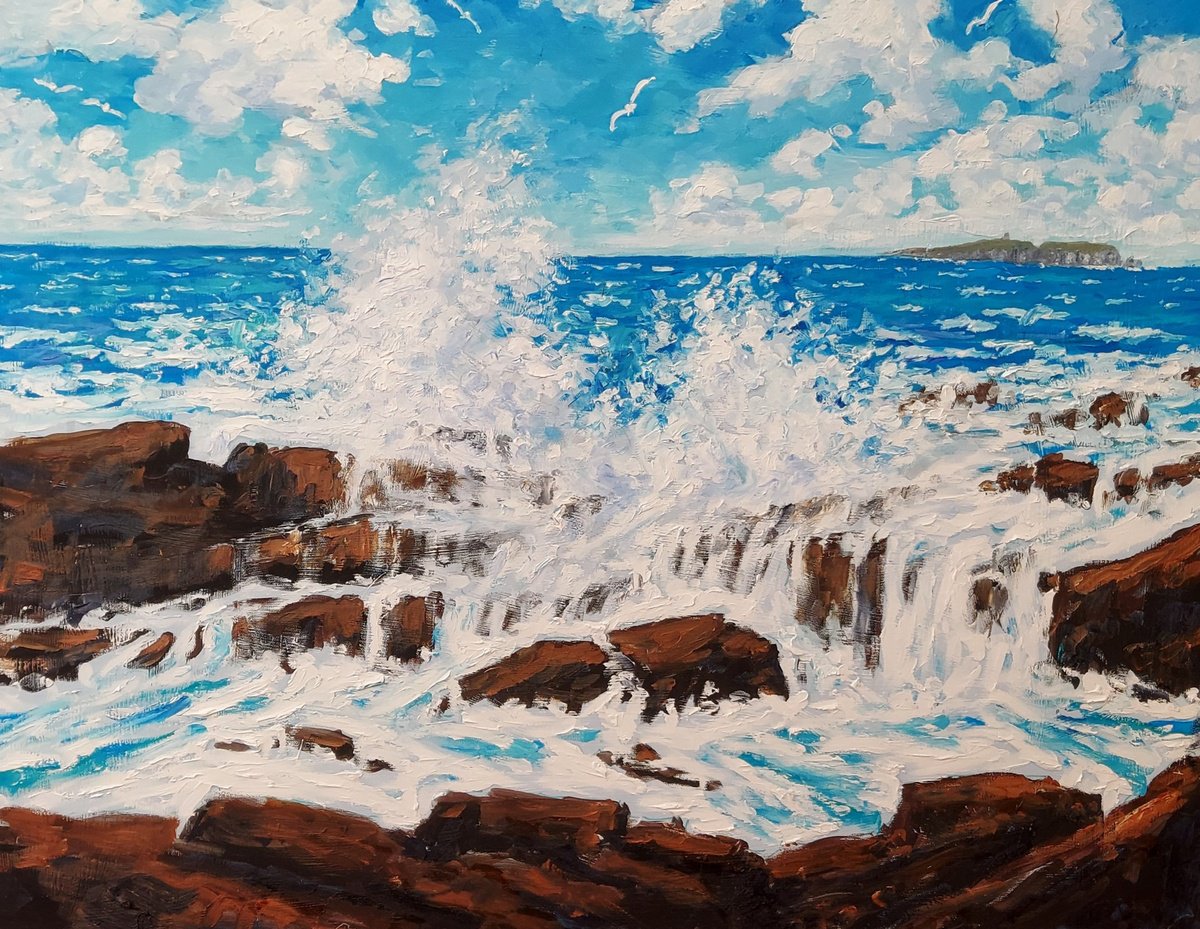 Oil Painting , Seascape C By Colin Ross Jack, 30 X 24, Artwork For Sale On Artfinder
