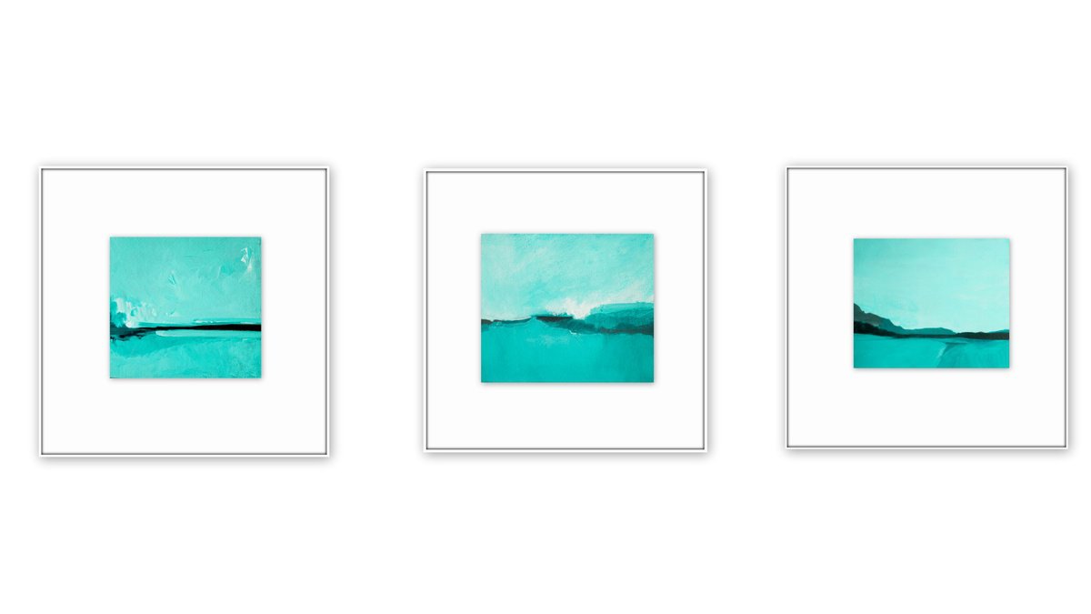 Abstract Landscape. Set of 3. by Nadia Moniatis