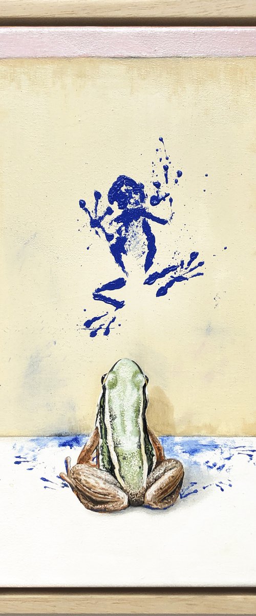 Klein's Frog, with pink by Joshua Daniels