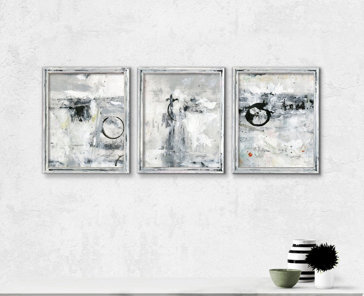 Expressive Painting , Moon Spell Collection By Kathy Morton Stanion, 26 X 11, Artwork For Sale On Artfinder