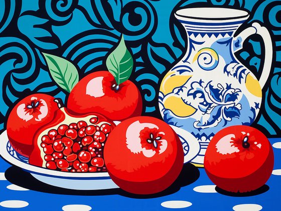 Still Life with Pomegranates