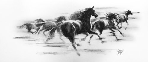 SPEED - RUNNING HORSES by Nicolas GOIA