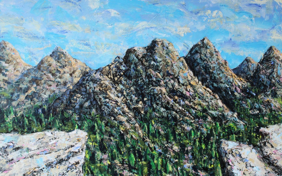  Imaginary Landscape: Valley By Graham R Mclachlan, 57 X 35, Artwork For Sale On Artfinder