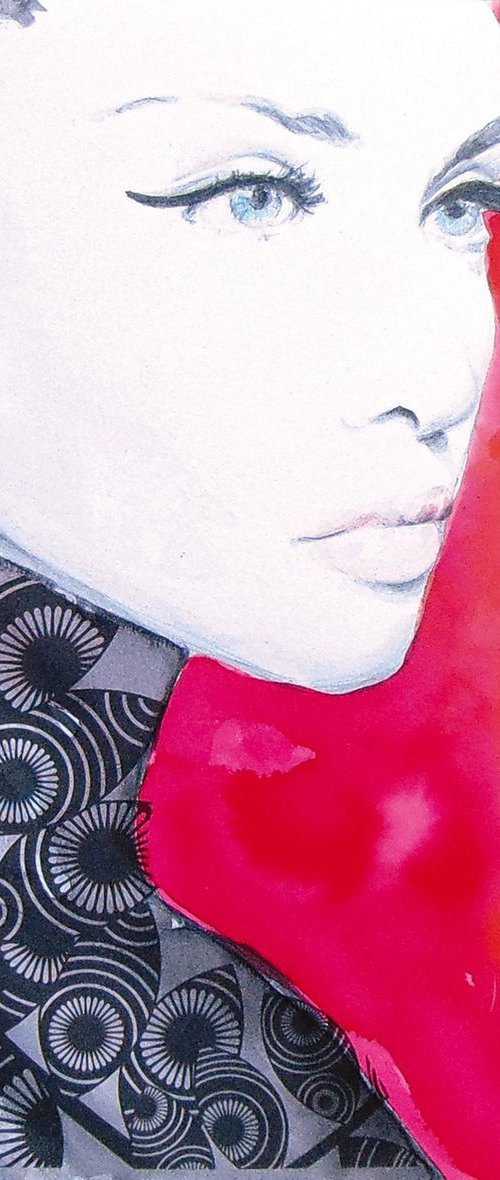 She in red by Manel Villalonga