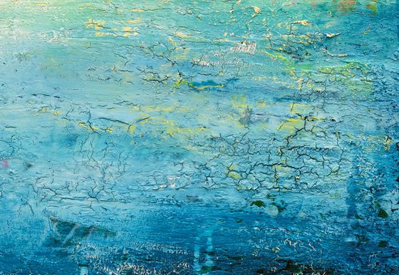 Abstract Turquoise Landscape IX