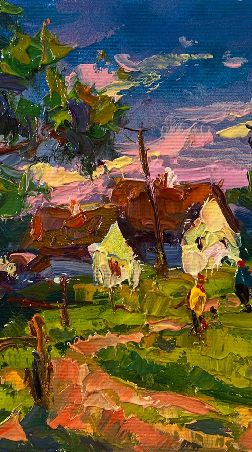 Edge of the village by Kalenyuk Alex