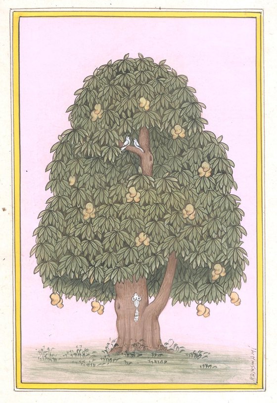 Royal Mango Tree | Indian Miniature Painting