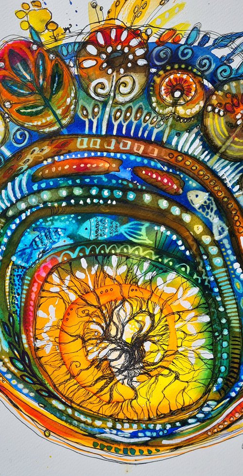 Mandala 20. by Simon Tünde