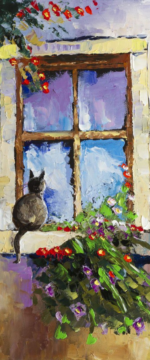 " Curious cat " by Ihor Bychkivskyy