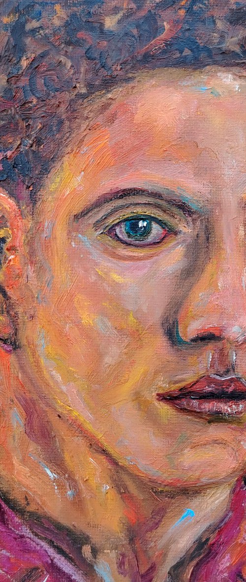 Portrait in Yellow Light by Katia Ricci