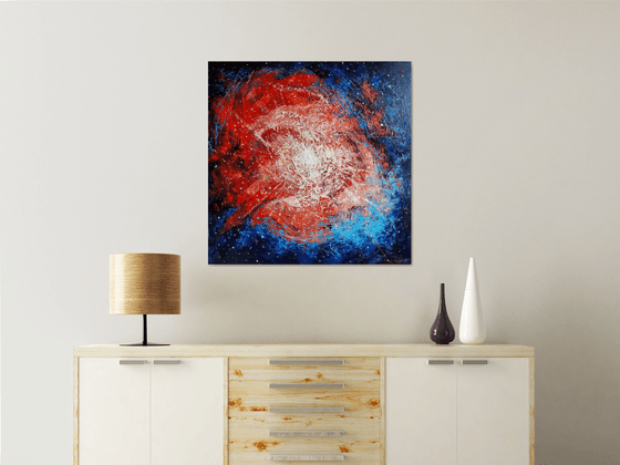 Star birth 80×80cm