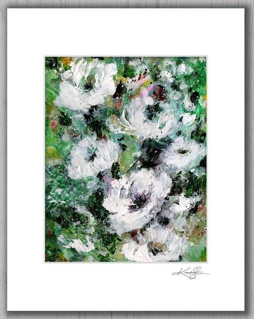Floral Delight 49 - Textured Floral Abstract Painting by Kathy Morton Stanion by Kathy Morton Stanion
