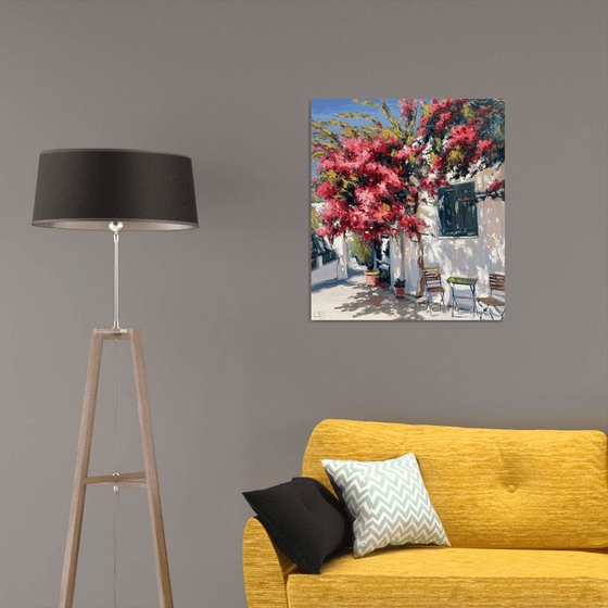 "Blooming yard of Greece"