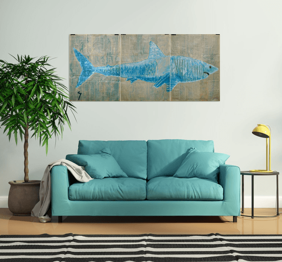 Shark. (triptych)