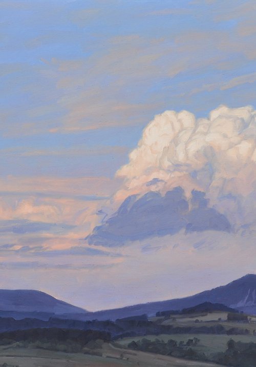Evening Clouds over the Suc de Jalore by ANNE BAUDEQUIN