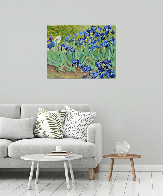 Irises inspired by Van Gogh