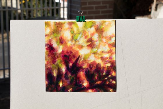 Autumn flowers - floral abstract