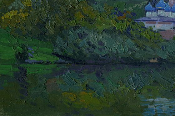 Sunset on the Klyazma River