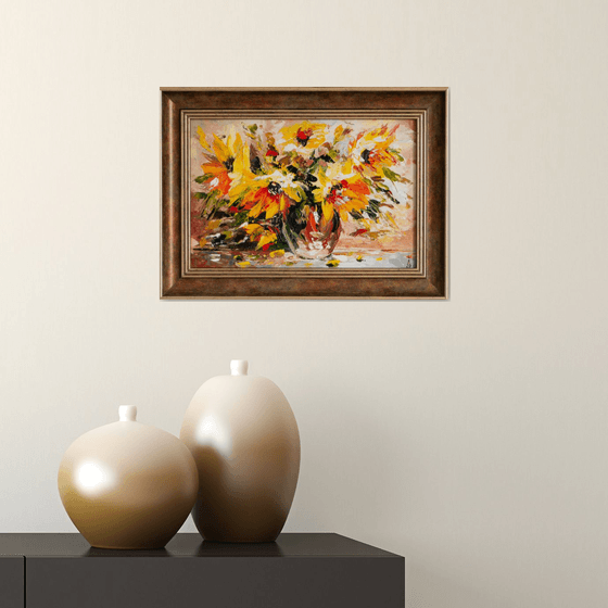 YELLOW FLOWERS (FRAMED)