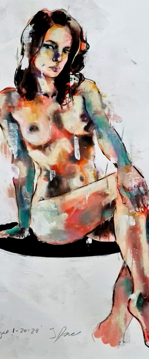 seated figure 1-20-24 by Thomas Donaldson