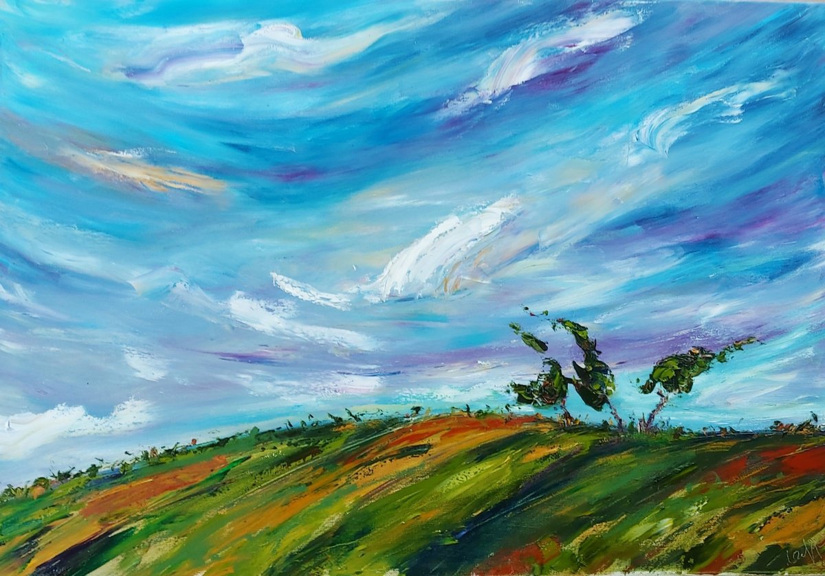 As the Wind blows by Niki Purcell - Irish Landscape Painting