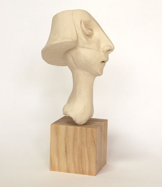 Paloma: ceramic portrait sculpture