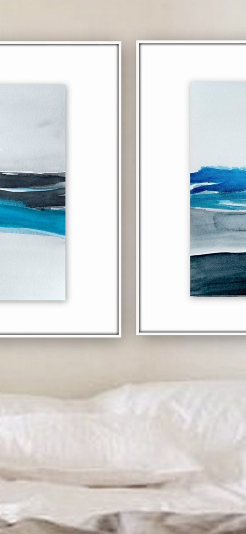 Landscape, set of 2 by Nadia Moniatis