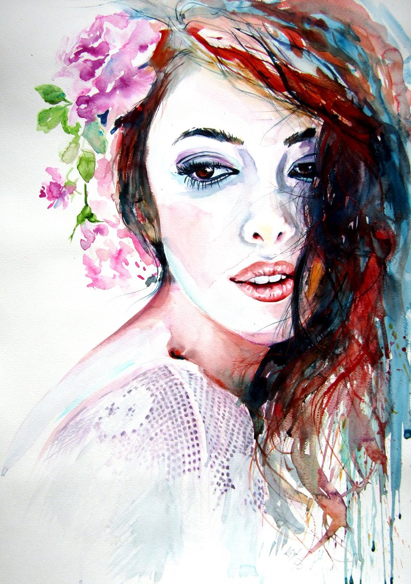 Beautiful girl II /70 x 50 cm/ by Kovcs Anna Brigitta