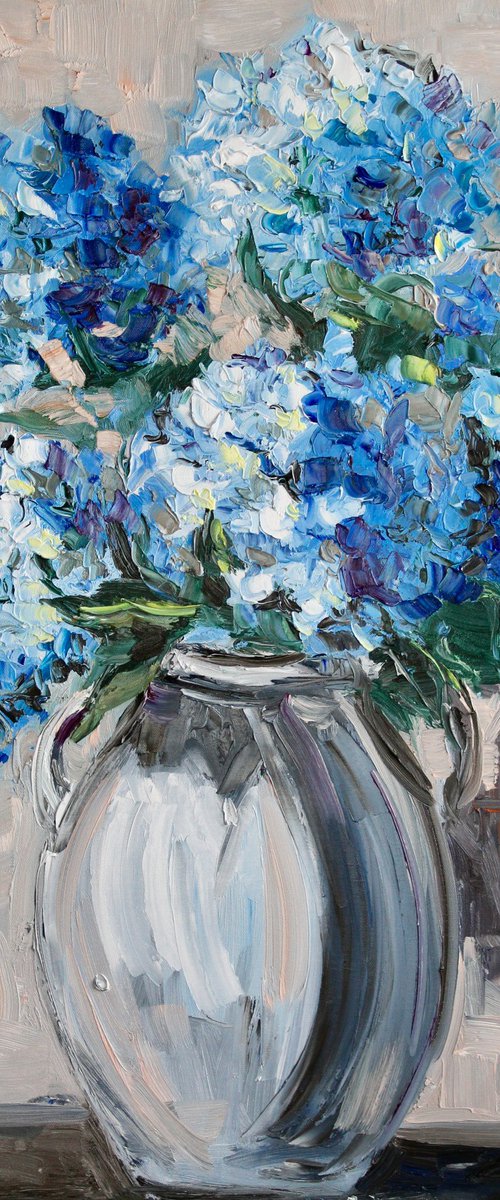 Blue Hydrangeas by Liza Illichmann