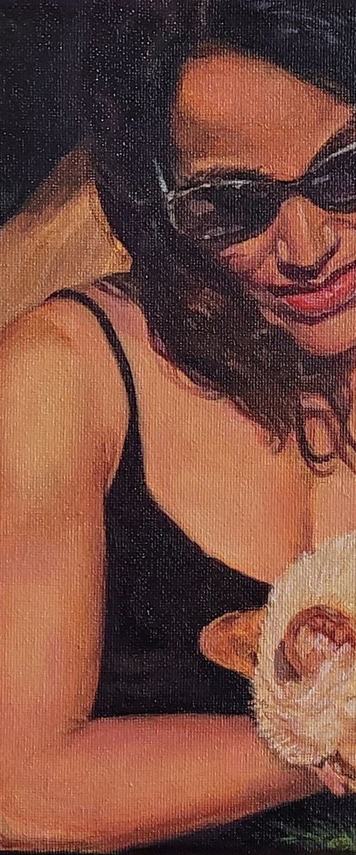 Commission Portraits of Shelly and Mandy by QI Debrah