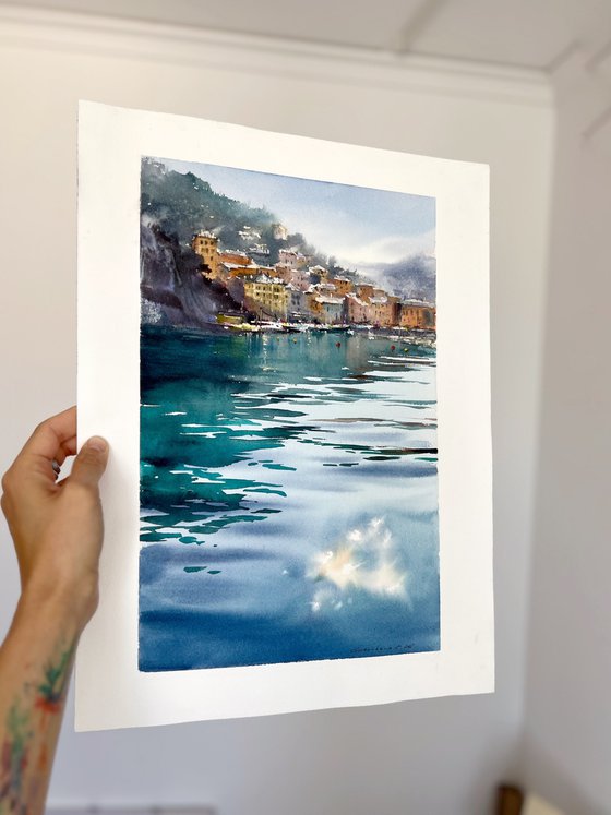 Blue Italian Morning. Camogli