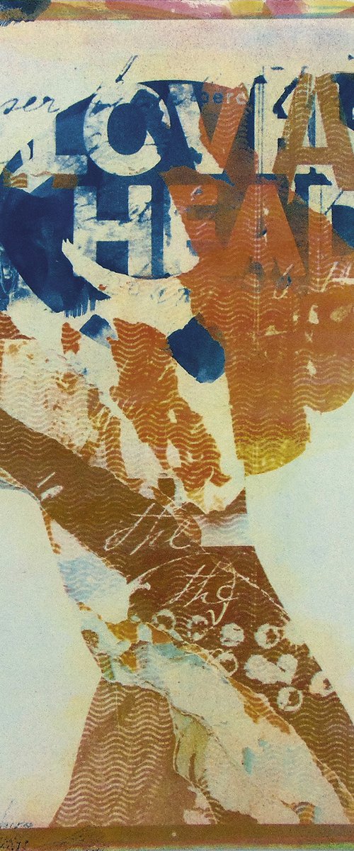 Gum & cyanotype05 Lovely head by Manel Villalonga