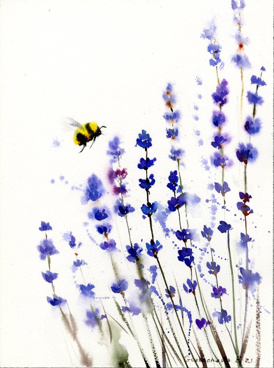 lavender and bumblebee #2