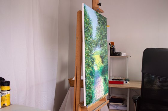 Summer Path In Bright Light