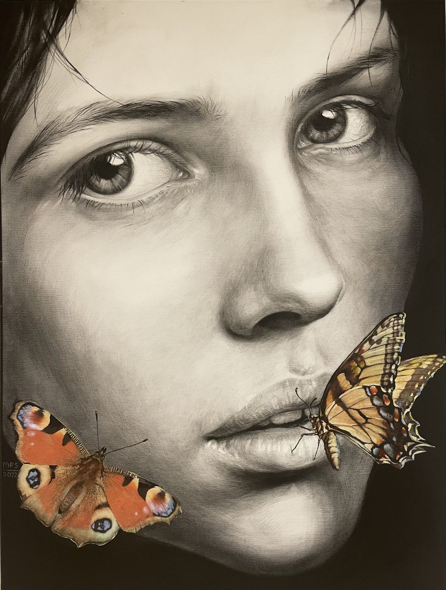 Photorealistic Portrait Oil Painting By Marina Popkova-Sologub, 24 X 31", Flora8, Original Artwork