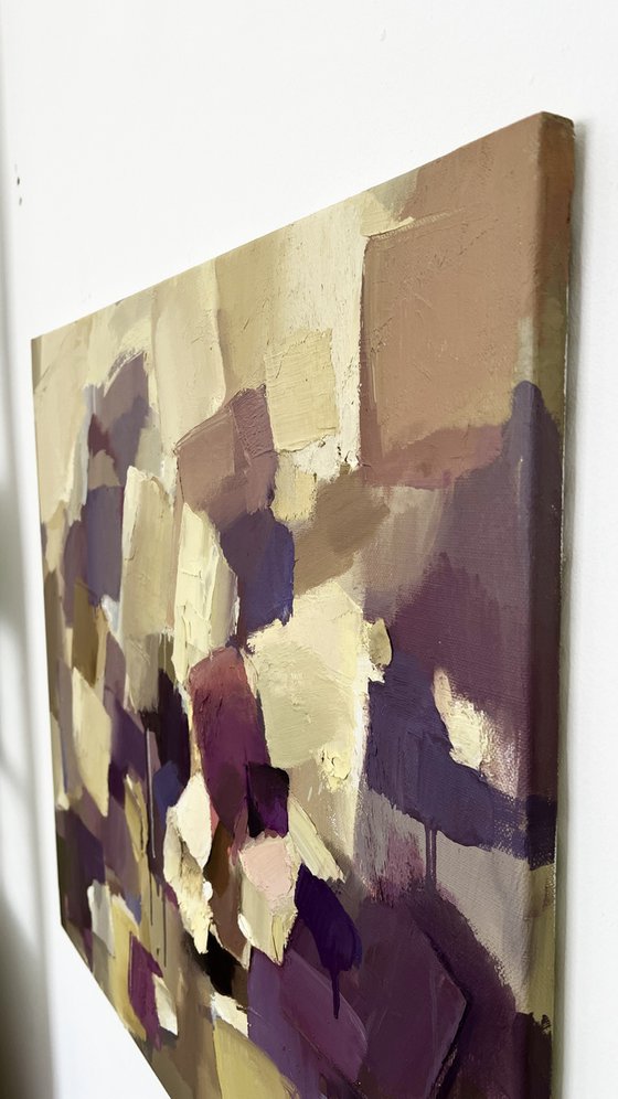 VIOLET 1/abstract oil painting