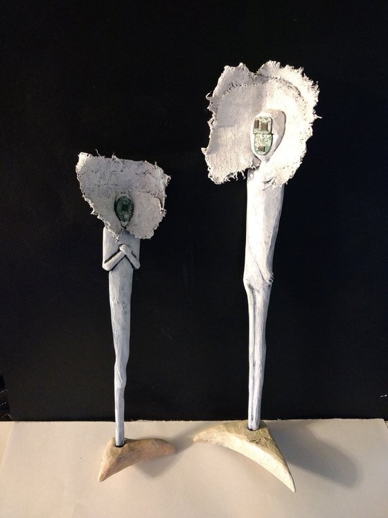 Alien Transistor. a pair of sculptures.