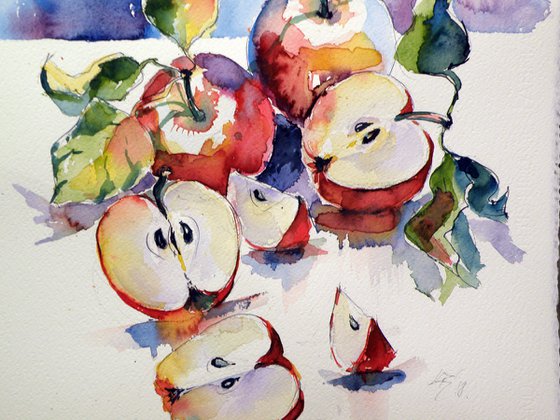 Apples on table II