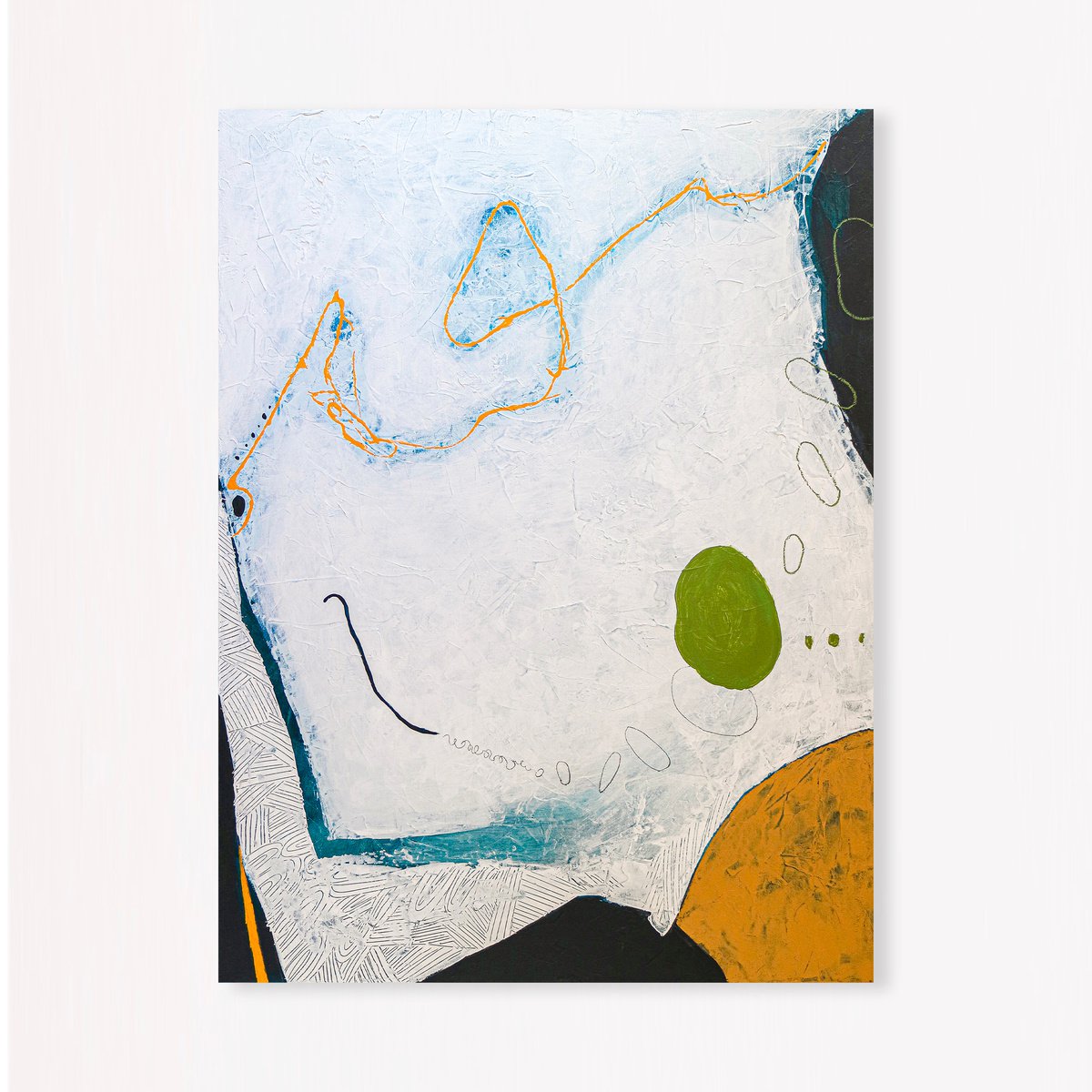 Abstract Acrylic Painting By Hyunah Kim, 36 X 48, Ambulo, Original Artwork