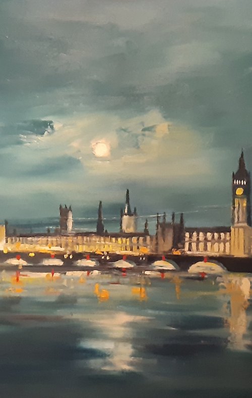 Westminster by moolight by Steve Keenan